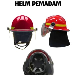 Helm Firefighter Model Pelindung Kepala Merah