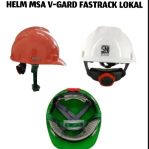 Helm Pengaman MSA V-Gard Oranye Fastrac Lokal