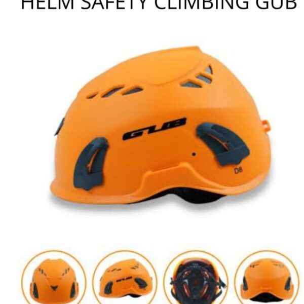 Helm Climbing GUB Desain Ventilasi Oranye